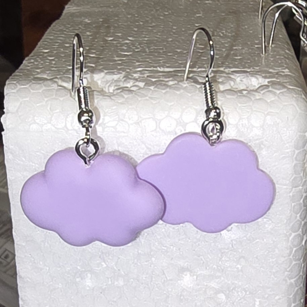 Purple Cloud Earrings